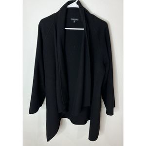 Eileen Fisher Women Medium Black Jacket Coat Lined Wool blend